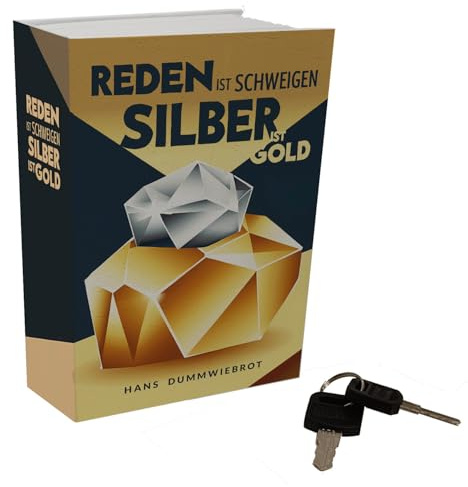 Reden ist Schweigen- silber ist gold Booksafe Wertsachen im Bücherregal verstecken