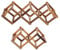 Cabilock 2pcs Wooden Wine Rack Standing Wine Bar Wall-mounted Storage Stand Kitchen Bar Bottle Rack