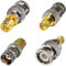 VISSQH 4 Piezas BNC Macho Hembra a SMA Macho Hembra Adaptador Conector Cable coaxial RF Convertidor para Dispositivo LAN inalámbrico