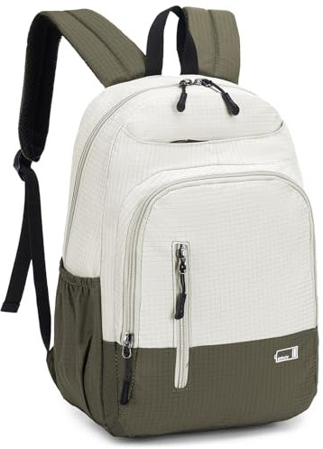 BAGZY Zaino Ryanair 40x20x25 Zaino da Viaggio Aereo Bagaglio a Mano Piccolo Zaini Antifurto Borsa Da Cabina Impermeabile Zainetto Porta PC per College Scuola Donna Uomo Verde Militare