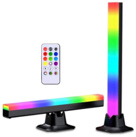 Ptdfjspt LED RGB Licht Sprach-Atmosphärenlicht-Kit TV-Wand Computer-Spielabholungslampe Spiel-Set Smart Light