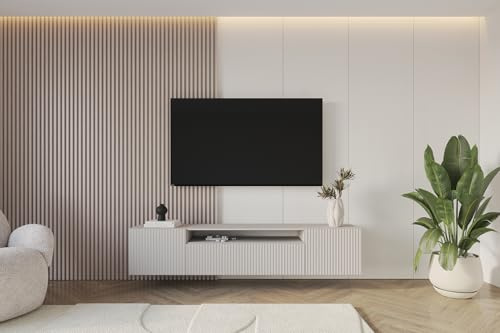 ALTDECOR TV-Schrank Fernsehtisch - NOA-2-W - 200x40x41 - Kaschmir | Lowboard TV Möbel TV Cabinet Fernsehschrank für das Wohnzimmer TV Kommode TV Tisch TV Sideboard TV Board