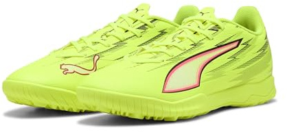 PUMA Unisex Ultra 6 Play Turf Football Boots, Yellow Alert-PUMA Black-Glowing Red-Lime Squeeze, 4.5 UK