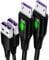 5A 1M Fast Micro USB Charging Cable, 480Mbps High-Speed Data Transfer Charging Cord, Nylon Braided Cord Android Charger Cord for Samsung S7/S6, Huawei, PS4, Kindle, Car/Home/Office Use, 2 Pack
