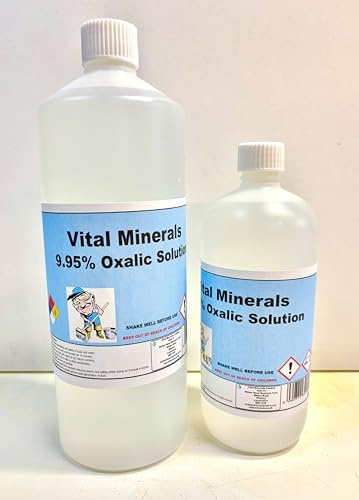 Oxalic Solution 9.9% Wood Bleach Decking GRP Rust Cleaner Varroa, 300ml