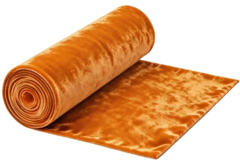 Pannesamt Stoff Golden - 2mx160cm Samtstoff,Dekostoff Meterware,für DIY Handwerken DekorationVorhänge Gardinen Bühne Tischdecke Möbel Dekostoff