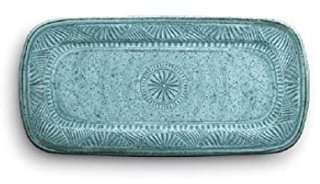 Vassoio 100% melamine 43 x22 cm (Ciano)