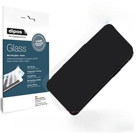 dipos 2x Displayschutzfolie 9H matt für Apple iPhone X