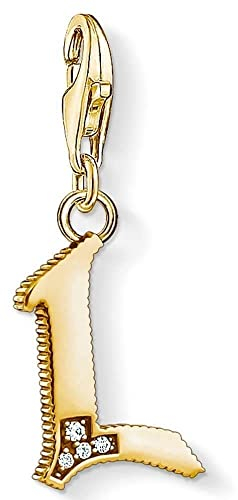Thomas Sabo Damen Charm-Anhänger L Buchstabe Charm Club 925 Sterling Silber 1617-414-39