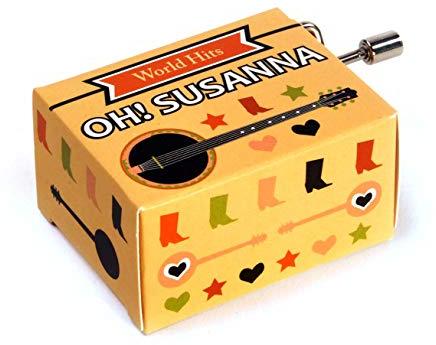 Fridolin Welt Hit Mini Drehorgel Oh ! Susanna/Spieluhr Kurbelwerk World Hit