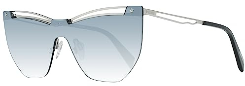 JUST CAVALLI Unisex-Erwachsene JC841S 16B 00 Sonnenbrille, Silber (Palladio Luc/Fumo Grad), 0