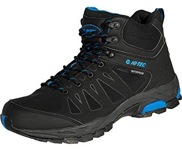 Hi-Tec Herren Raven Mid Wp Trekking-& Wanderstiefel, Schwarz (Black/Blue 21), 41 EU