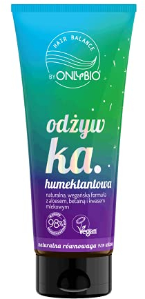 ONLYBIO Hair Balance Haarspülung Conditioner mit Aloe Vera Betain für sehr trockenes strapaziertes Haar - vegan & natürlich mit Himbeerduft