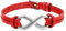OIDEA Armband mit unendlichkeitszeichen, Elegant 23CM Leder Armreifen Verstellbar, Rot
