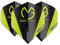 WINMAU MvG Michael Van Gerwen Prism Delta Schwarz und Grün Extra Dicke Dart Flights - 1 Sätze pro Packung (3 Flights insgesamt)
