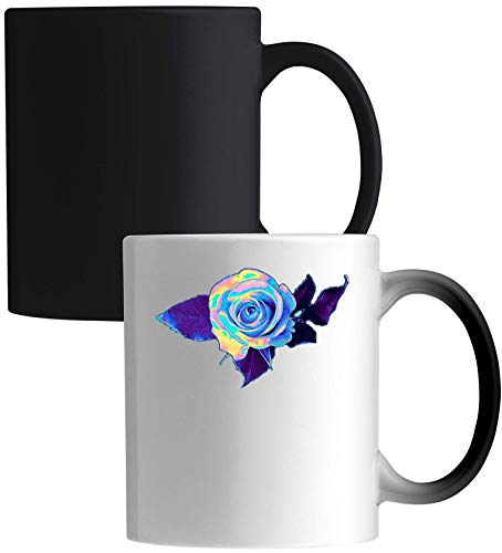 Iprints Pixelated Vaporwave Aesthetic Glitch Flower Ceramic Magic Mug