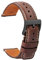 TStrap Leder Uhrenarmband 20mm - Weich Braun Quick Release Uhrenarmbänder Ersatz - Sport Uhrenarmband für Herren Damen - Smartwatches Armband mit Schwarz Schließe Haspe - 18mm 20mm 22mm