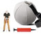 FINGER TEN Balle de Golf Intelligente Gonflable avec Pompe à air - Cordon réglable - Aide à l'enseignement - Correction de Posture - pour Homme et Femme - Golfeur débutant (Gris)