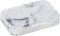 WENKO Coupe à Savon Desio, Porte-Savon pour Le Morceau de Savon, Accessoire de Salle de Bain en Pierre à l'aspect marbre, Coupe de Rangement pour Un aménagement de Bon goût, Blanc/Gris, 12,7x2x8,8cm