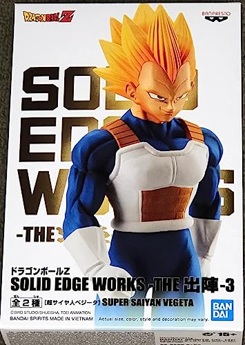 Banpresto BANDAI - Figur Dragon Ball Z - Solid Edge Works - Vol.3 - Super Saiyan Vegeta - 21cm - BP18462P