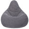 Loft 25 sitzsack Cord – Gaming sitzsack mit füllung, Komfortabler Bean Bag, sitzsack Erwachsene mit hohem Rücken,sitzsäcke,Bean Bag Chair Ergonomisches Design (Holzkohle, Sitzsack)