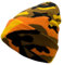Unisex Strickmütze, weich, warm, mit Bündchen, für den Winter, Camouflage, Mützen für Herren und Damen, Camo Orange, Einheitsgröße