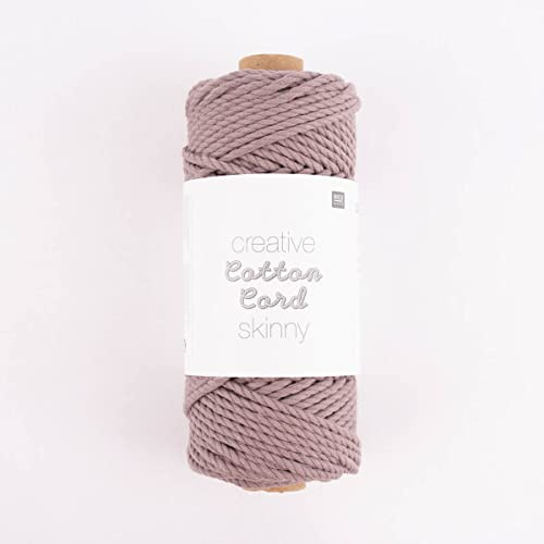 Rico Design Creative Cotton Cord Skinny 190g 55m, Farbe:008 Taupe