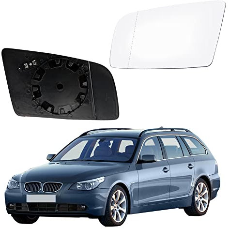 Opaltool Spiegelglas Außenspiegel Glas Spiegelglas Heizbar Ersatz für BMW E60 E61 E63 E64 2001–2010