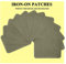 GYGYL 12Pcs 100% Cotton Iron-on Patches, Repair Patches for Clothing, Iron on for Inside Jeans and Clothing Repair (Army Green)