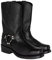 Stivali da Cowboy da Uomo Testa Quadrata Ricamo Stivali Western Altezza Polpaccio Vintage Dimensioni Stivali Taglia 39-46 (39.5,Nero)