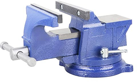 DAYUAN 6'' Heavy Duty Bench Vise Anvil Forged, 360 Swivel Locking Base Desktop Clamp