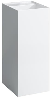 LAUFEN Kartell Waschtisch freistehend, ohne Hahnloch, ohne Überlauf, 375x435x900, H811331A001121, Farbe: Weiß mit LCC Active