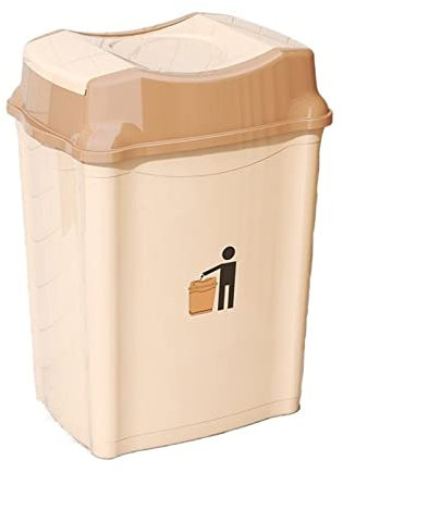 Poubelles extérieures Poubelle à couvercle basculant en plastique 6/12/20/30/50/80L, poubelle de cuisine amovible avec couvercle pivotant for usage intérieur, extérieur et commercial Poubelle ( Size :