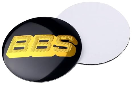 REDAEL 4 Stück Auto Nabendeckel für BBS 70mm 80mm, Staubdicht Wasserdicht Anti Rost Mit Logo Radnabenabdeckung Radmittelkappen Nabenkappen Auto Zubehör,80MM-BlackGold