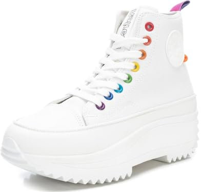 Refresh - Sneakers Alta Bianco/fucsia art.171837 BIANCO/FUCSIA 38