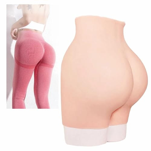 Adima Silikon-po-Hose Realistische Gesäßformer-kontrollshorts Dicker Hintern Zur Verbesserung für Frauen,Weiß,hip 2.6cm