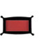FrasiBags Vaciabolsillos de Piel Made in Italy, Bandeja de Valet Porta Objetos de Piel, Organizador de Escritorio Rectangular Medio (Rojo/Negro)