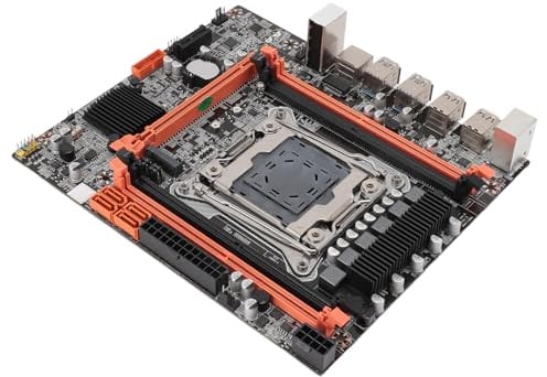 Vikye Placa Base X99 de 4 Canales, Placa Base PCIe para PC con USB2.0 USB3.0 SATA3.0, Compatibilidad con Placa Base DDR4 LGA NVME