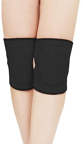SHOOYIO 1 Paar Kniebandage Für Erwachsene Und Kinder Tanz Yoga Tennis Sport Fitnessstudio Workout Skaten Atmungsaktives Netz Verstellbar Dicker Schwamm Knieschoner Schutz Für Yoga Tennis Sport