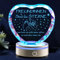 OkiyiD Geschenke für Freund, Freundin Geschenk Dekoration 3D-Kristall-Lampe, RGB Farbe Flashing, Geschenkideen für Bestie BFF, Weihnachten, Geburtstag Geschenke für Freund