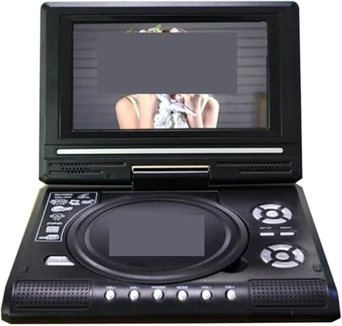 Mobile DVD Player, Portable DVD Player AV Cable TV Projector Function Support USB Flash Drive SD Card Support AV-in/Out