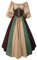 2024 Robe Médiévale pour Femmes, Rétro Renaissance Deguisement Victorienne, Steampunk Gothique Vintage Medievale Steampunk Costume Robe de Fête Gothique Carnaval Halloween Renaissance Grande Taille