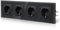 BSEED Steckdose aus Glas, EU-Standard Wandsteckdose mit Krallen, Einbausteckdose mit Kindersicherung, Einfach Montage, Neu E-Serie, 16A 250V,4 Fach,299mm Schwarz