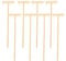 Abaodam 8pcs Mini Bamboo Rake Tools for Zen Garden Meditation Tabletop Decor Beige Sand Rakes for Mindfulness Feng Shui and Accessories