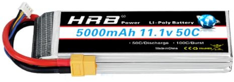 STASRC HRB 5000mAh 11.1V 3S Lipo Akku 50C XT60 Stecker für RC Auto LKW Boot RC Hubschrauber RC Boot