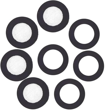 JEYORZY Lot de 4 Joints de Filtre pour Pomme de Douche 3/4 et 4 Rondelles en Caoutchouc, Créent un Joint pour éviter les Fuites, pour Pomme de Douche Fixe/Tuyau de Douche à Main 1/2