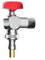 Contrôle de l'eau de machine à laver simplifié avec cette vanne d'angle en laiton robuste avec débit élevé (rouge-argent)