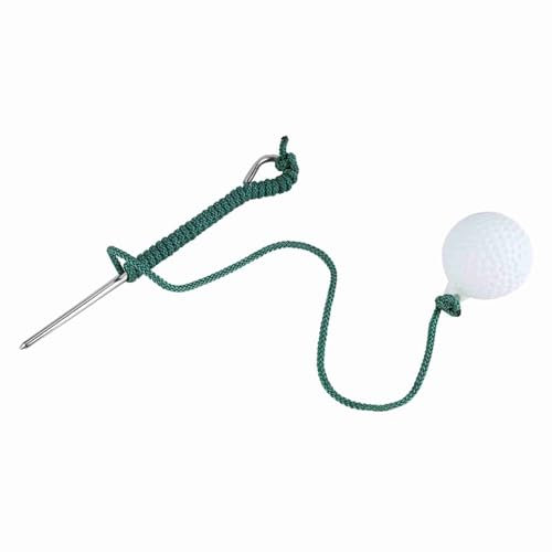 Beufee Golf Practice Rope Ball, Golf Rope Swing Trainer Fitness Equipment Trainer with Ball Outdoors Club Practice Accessories