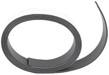RIZGHWOY 20 Mm Easy Cut Magnet Tape Roll Selbstkleber Magnetstreifen, Gummi -Magnetband für -Projekte, Handwerk, Werbung
