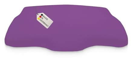 DUKAL | Bezug für Derila (Queensize) Memory Foam Kopfkissen | 30 x 50 cm | aus hochwertigem DOPPEL-Jersey | 100% Baumwolle | Farbe: lila